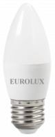 Лампа светодиодная EUROLUX LL-E-C37-6W-230-2,7K-E27  76/2/9