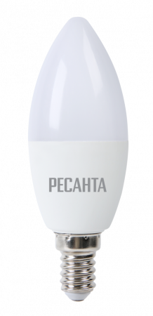 Лампа светодиодная РЕСАНТА LL-R-C37-7W-230-3K-E14  76/1/5