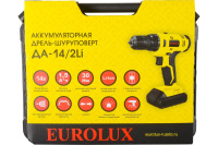 Дрель-шуруповерт аккумуляторная ДА-14/2Li Eurolux  72/14/39