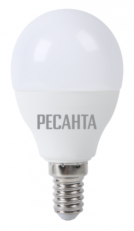 Лампа светодиодная РЕСАНТА LL-R-G45-7W-230-4K-E14  76/1/8